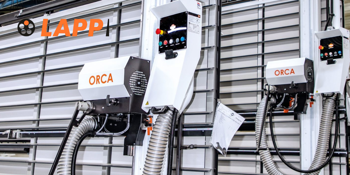 Quatro horas a menos por máquina construída, graças aos conjuntos de cabos LAPP